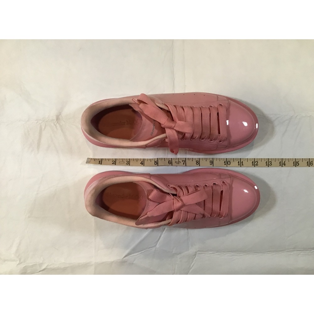 Alexander McQueen Platform Sneakers Pink Patent Leather Platform Shoes Womens - Picture 10 of 11